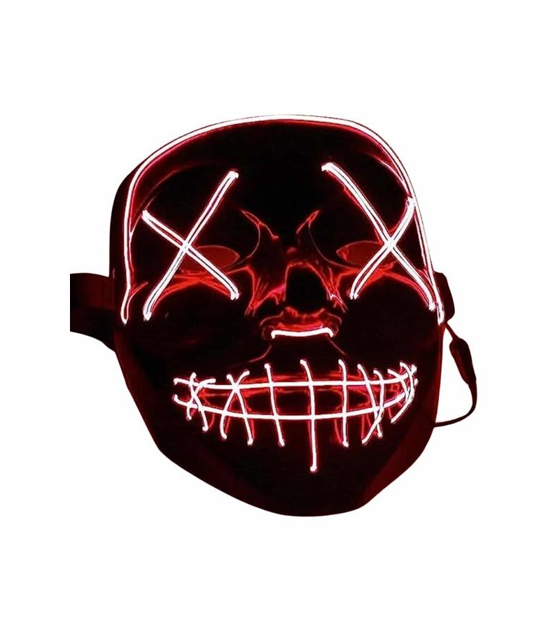 Işıklı Led Maske Parti Eğlence Maskesi Hallowen Neon Maske