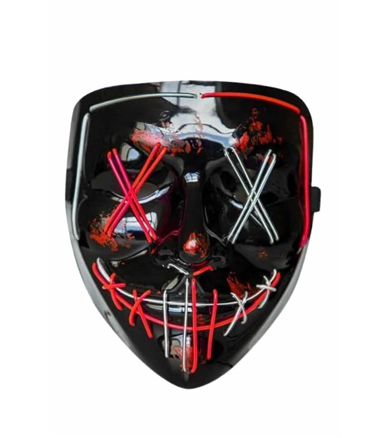 Işıklı Led Maske Parti Eğlence Maskesi Hallowen Neon Maske