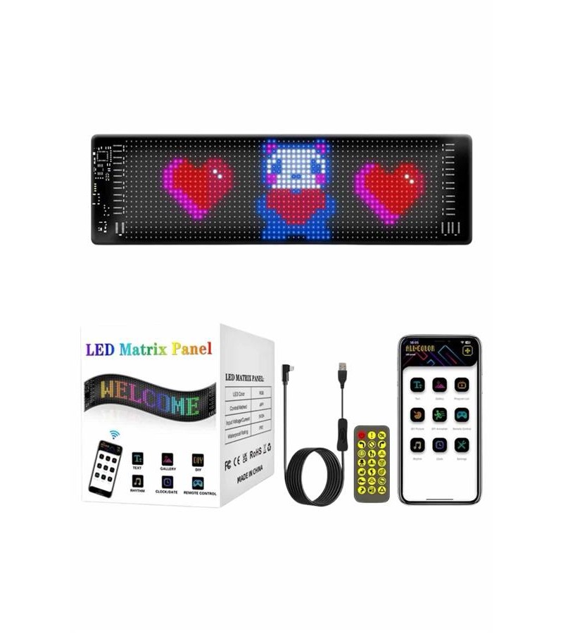 Matrix Led Dijital Ekran Kumandalı LED Ekran Yazı Matrix Led Dijital Ekran Kumandalı LED Ekran Yazı