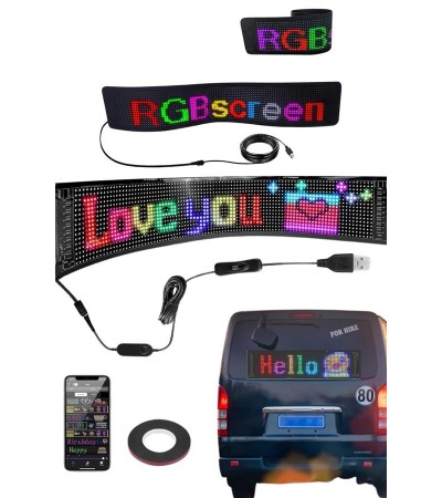 Matrix Led  Dijital Ekran Kumandalı LED Ekran Yazı