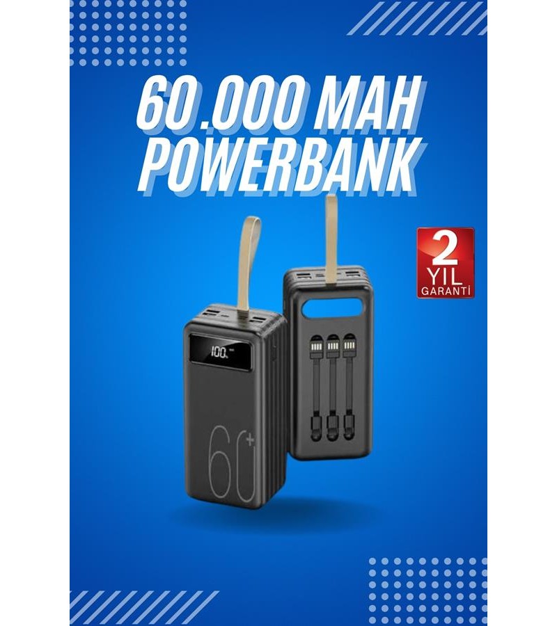 60.000 Mah Hızlı powerbank