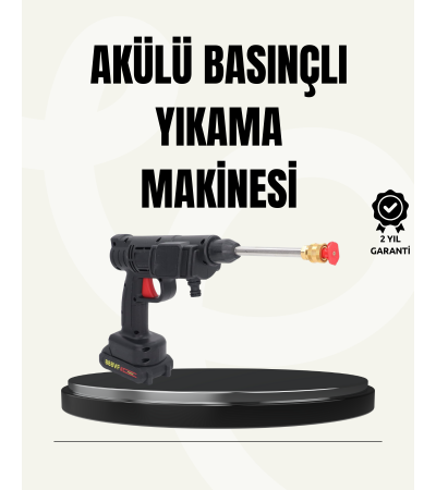 TEK BATARYALI 48V Şarjlı Basınçlı Yıkama Makinesi