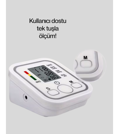 Taşınabilir Pil ve USB Girişli Tansiyon Aleti
