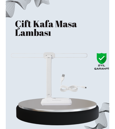 Ayarlanabilir Açıya Sahip Masa Lambası | Kademeli Işık Seviyesi, Modern ve Kompakt Tasarım