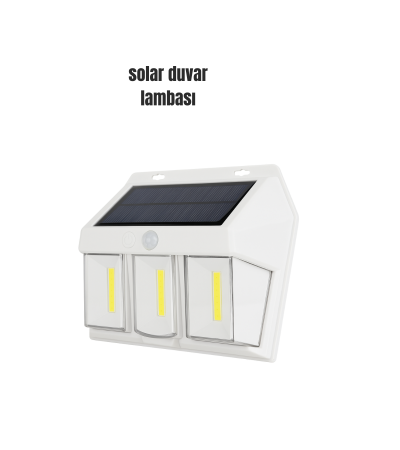 Suya Dayanıklı Solar Duvar Lambası – Akıllı Gece Sensörlü Işık