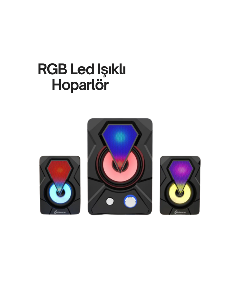Renkli LED Işıklı Hoparlör