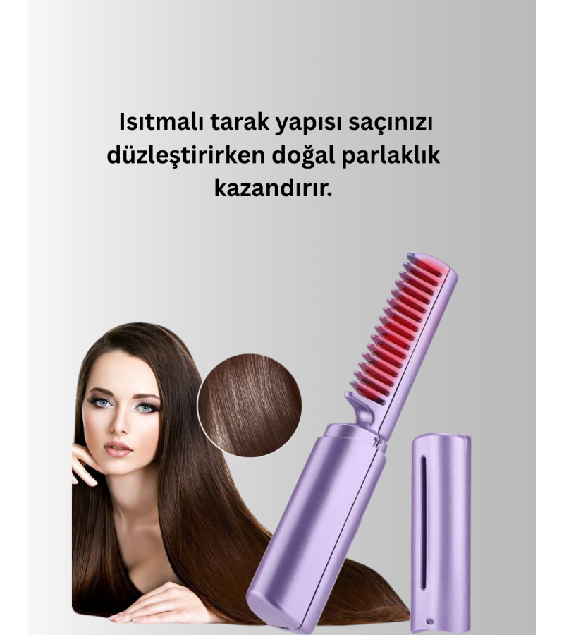 Şarjlı Saç Düzleştirici Tarak