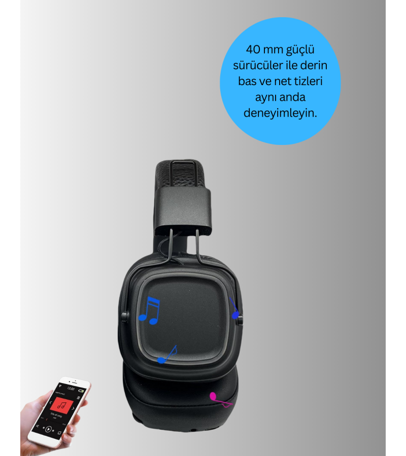 BT40 Kulak Üstü Kulaklık