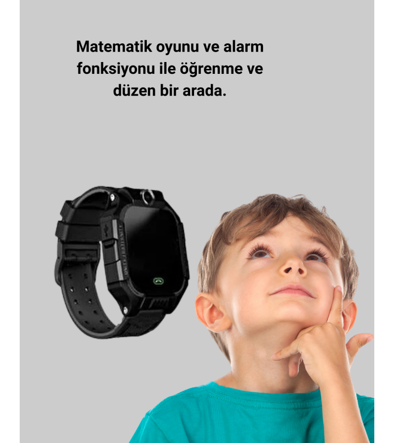 S10 Akıllı Çocuk Saati Siyah
