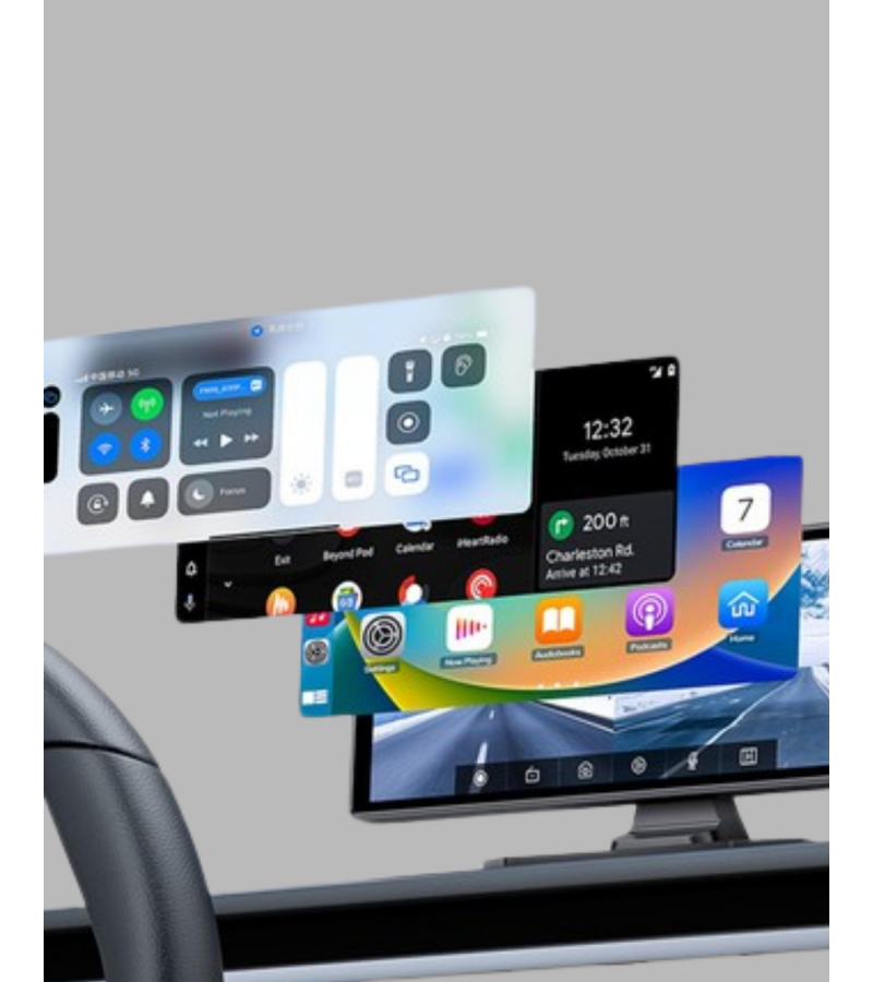 Honda Civic, Jazz, Hr-v, Cr-v, Nissan Qashqai, Micra, Juke,uyumlu Kablosuz Carplay & Android Auto Multimedya – Geri Görüş Kameralı