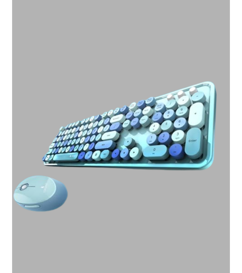 Kablosuz Klavye Mouse Seti Mavi