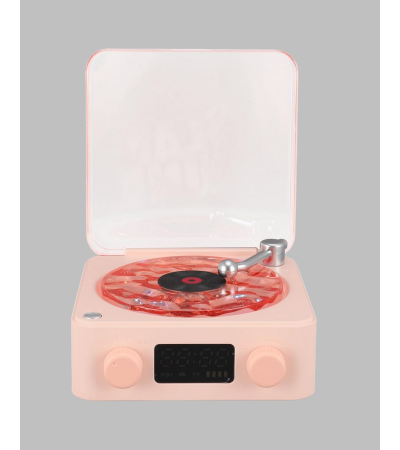Retro Bluetooth Hoparlör Pembe Retro Bluetooth Hoparlör Pembe