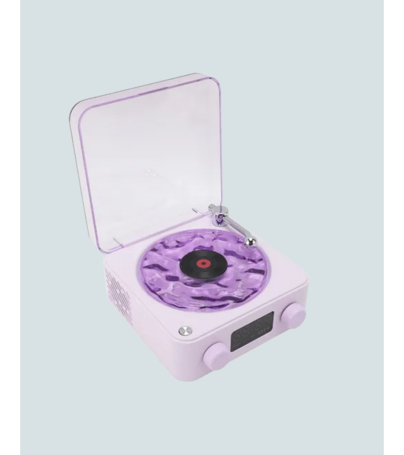Retro Bluetooth Hoparlör Mor