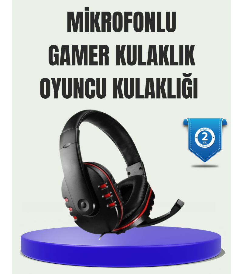 Stereo Gaming Kulaklık – Yüksek Ses Kalitesi, Ergonomik Yapı Stereo Gaming Kulaklık – Yüksek Ses Kalitesi, Ergonomik Yapı