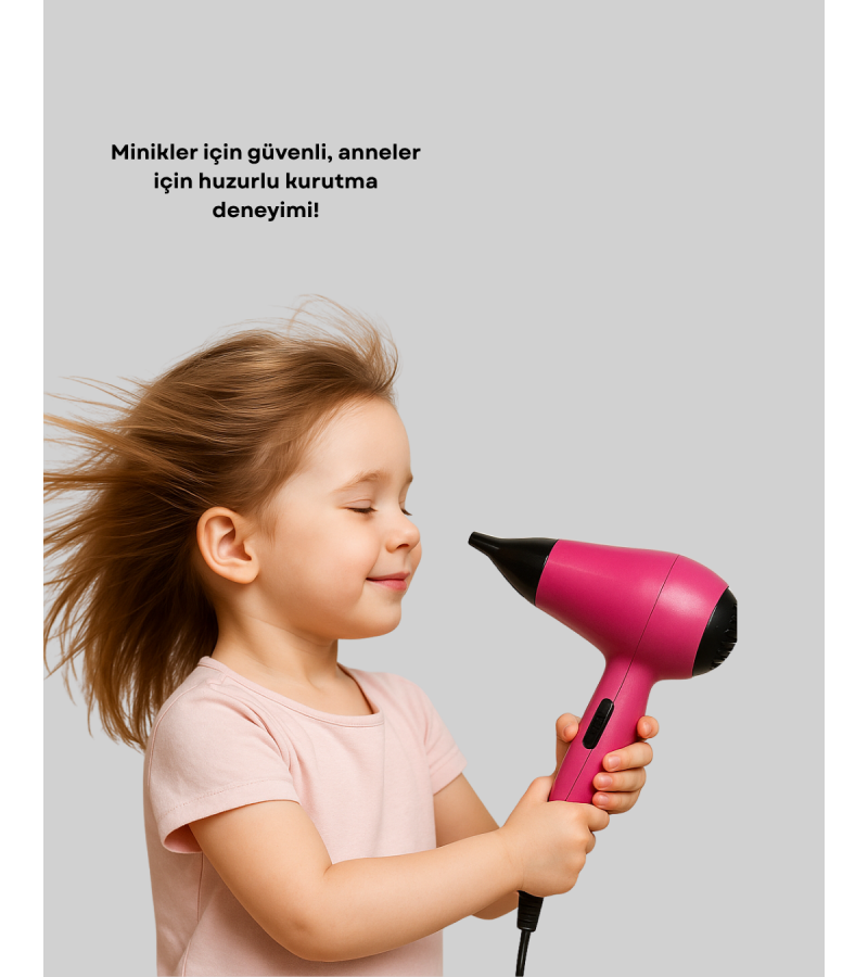 Çocuklara Özel Mini Fön Makinesi
