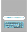 Kablosuz Klavye Mouse Seti Mavi