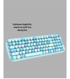 Kablosuz Klavye Mouse Seti Mavi