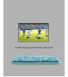 Kablosuz Klavye Mouse Seti Mavi