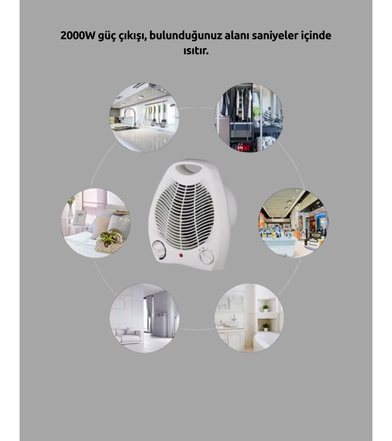 Fanlı Elektrikli Isıtıcı Fanlı Elektrikli Isıtıcı