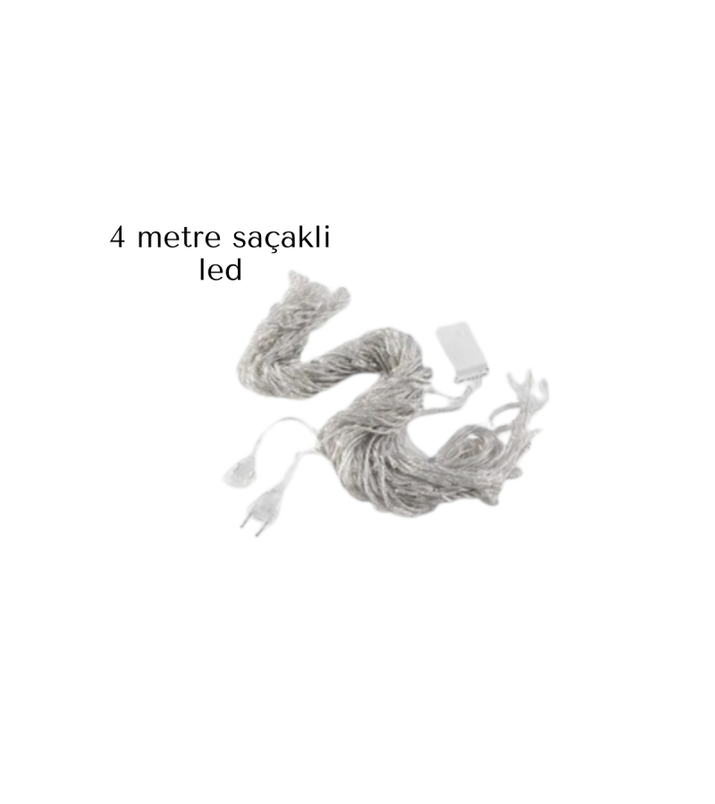 SAÇAKLI 4 METRE PERDE LED