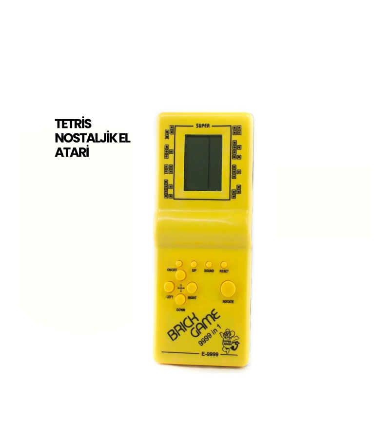 Klasik Gameboy Tetris Oyunu – Taşınabilir Pil İle Çalışan Retro El Konsolu