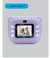 Termal Baskı Özellikli Mini Kamera Mor Termal Baskı Özellikli Mini Kamera Mor