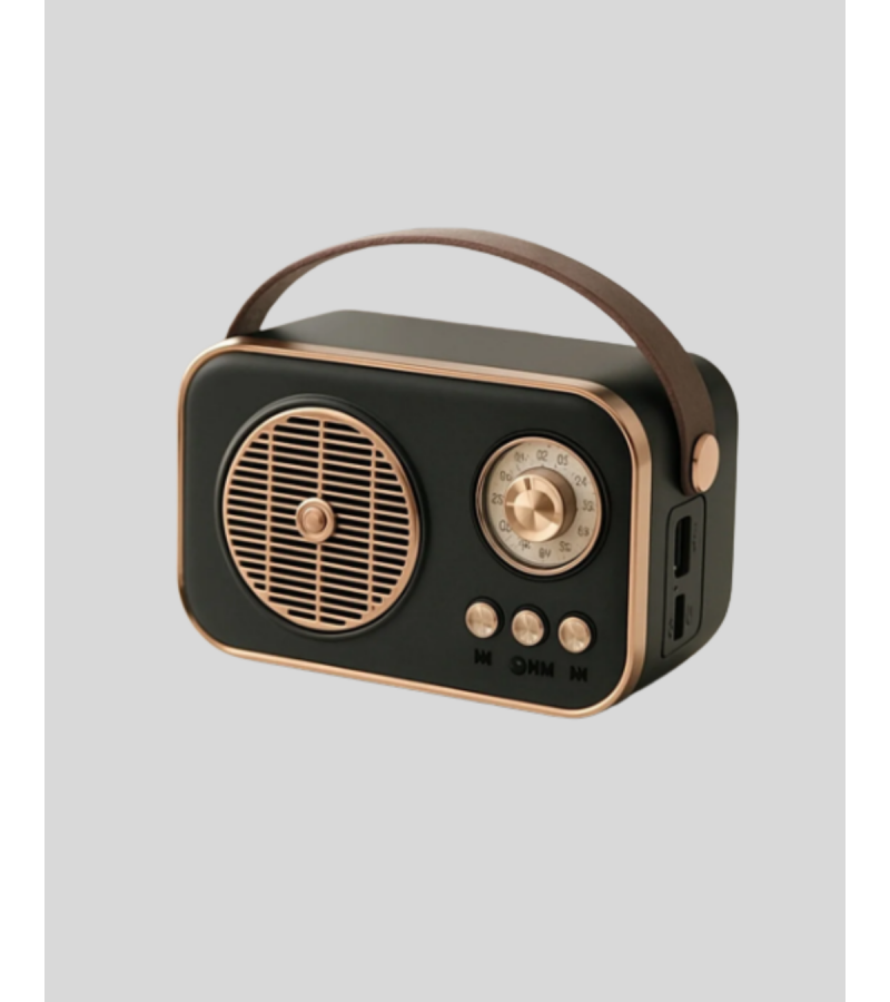 Vintage Bluetooth Radyo – Tf Kart Ve Fm Destekli Taşınabilir Nostaljik Model