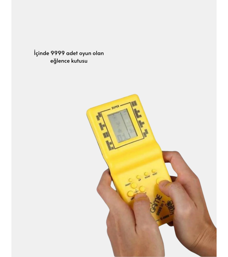 Klasik Gameboy Tetris Oyunu – Taşınabilir Pil İle Çalışan Retro El Konsolu