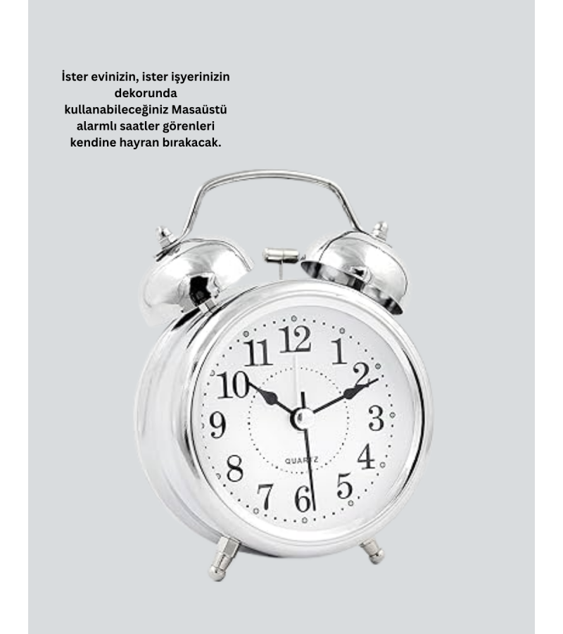 Dekoratif Gümüş Saat Dekoratif Gümüş Saat