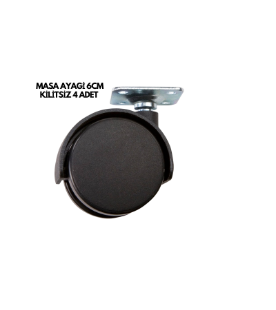 MASA AYAĞI 6CM KİLİTSİZ 4 ADET