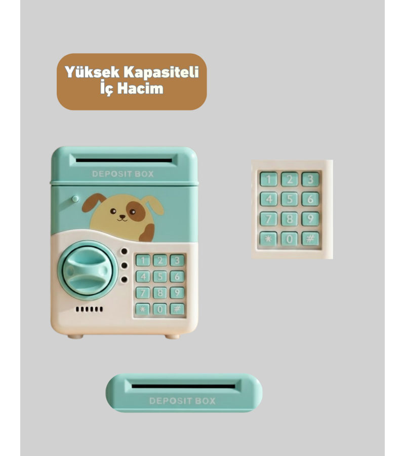 SAM51 MÜZİKLİ IŞIKLI KUMBARA SU YEŞİLİ