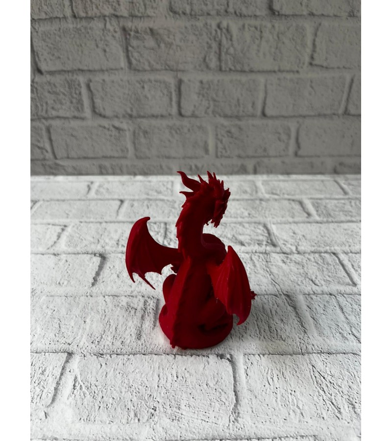 Kırmızı Ejderha Biblo 12 cm