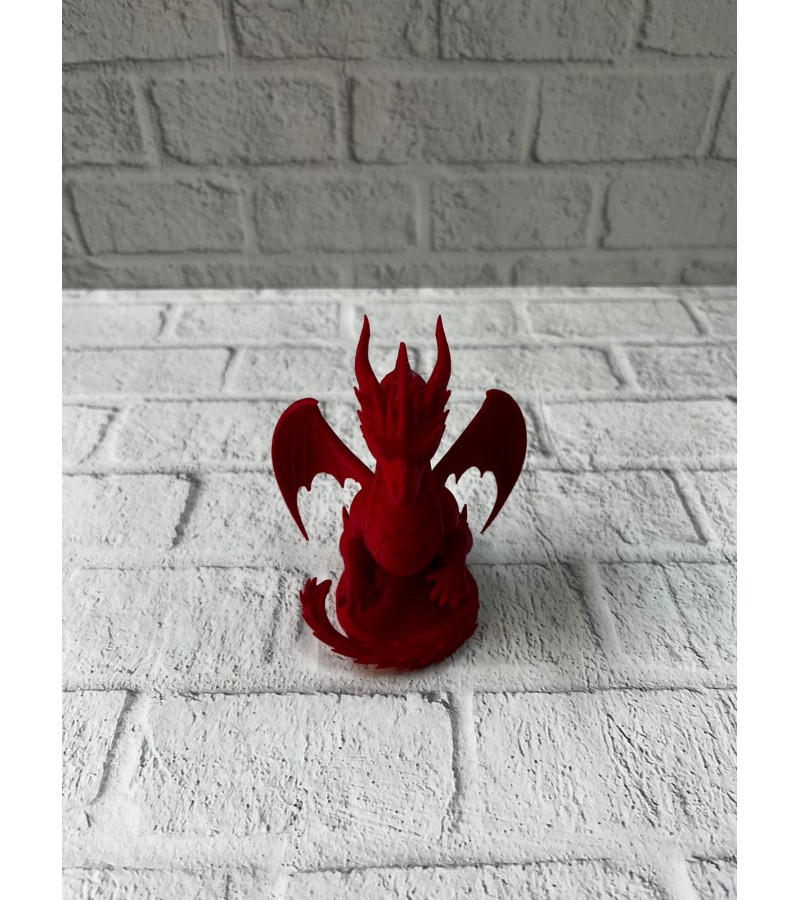 Kırmızı Ejderha Biblo 12 cm