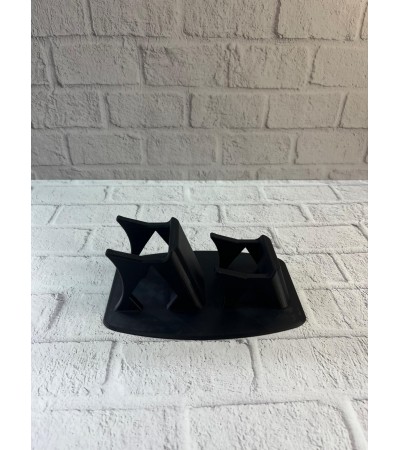 Dekoratif Siyah İkili Gamepad Standı 7x18 cm