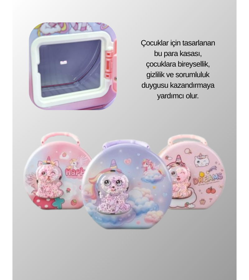 ŞİFRELİ KUMBARA PEMBE
