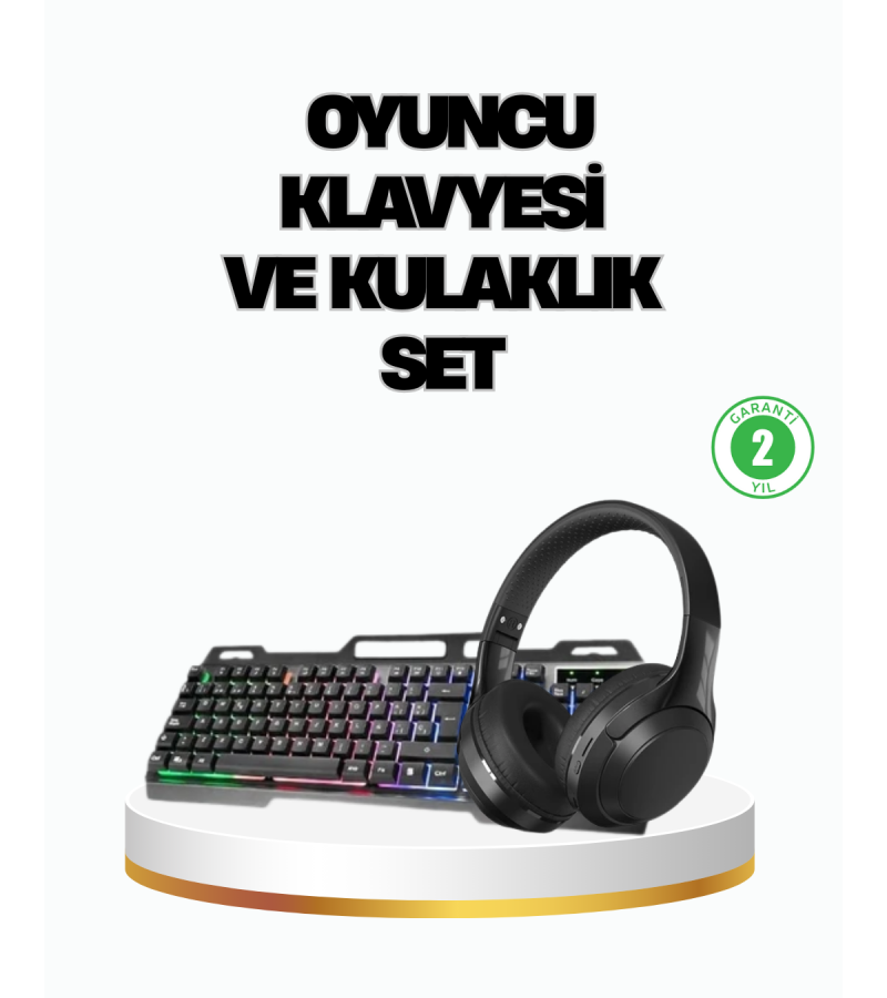 Hn01 Kulaklık + Pg-8018 Oyuncu Klavyesi Set