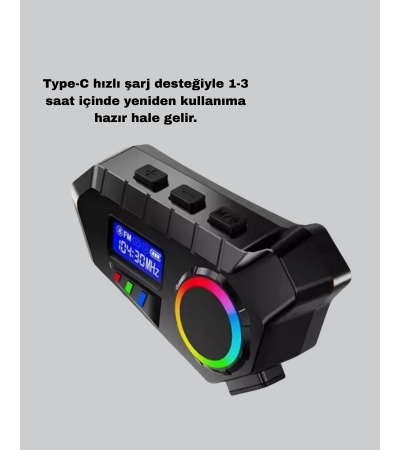 BLUETOOTH 5.4 KABLOSUZ İNTERKOM+ MOTOR DİSK KİLİDİ