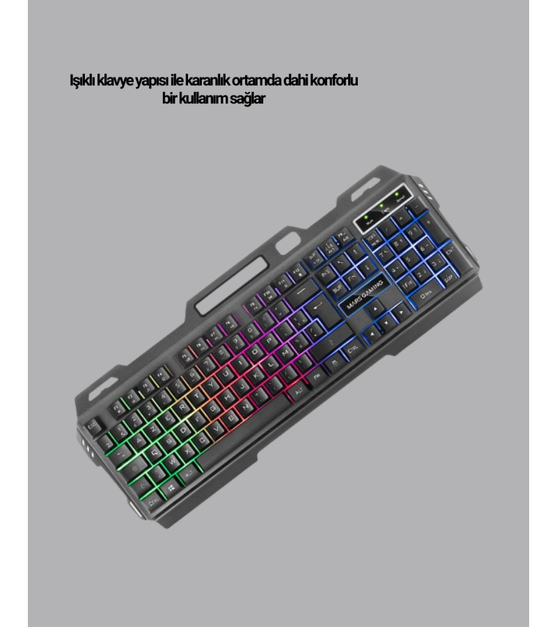 Hn01 Kulaklık + Pg-8018 Oyuncu Klavyesi Set