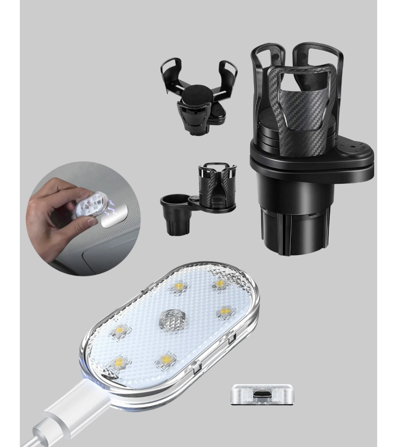 Bardak Tutucu ve Manyetik LED Ambiyans Işığı 2’li Set Bardak Tutucu ve Manyetik LED Ambiyans Işığı 2’li Set