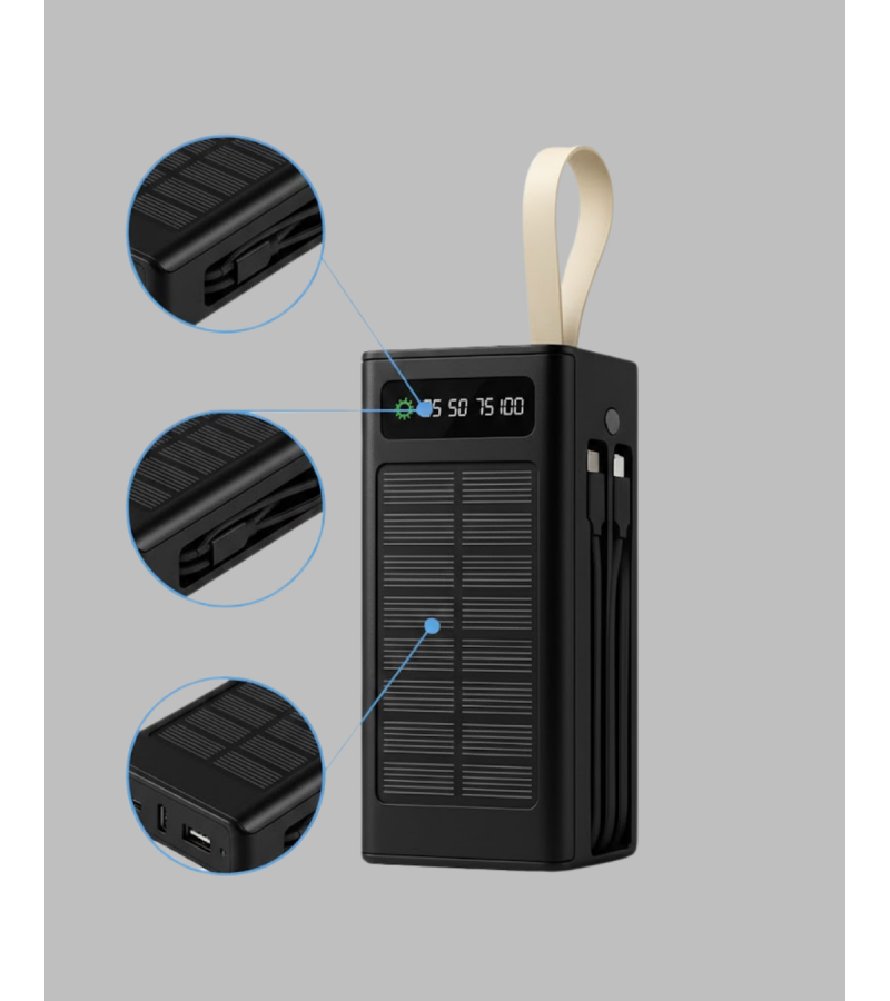 50.000 Powerbank güneş enerjili