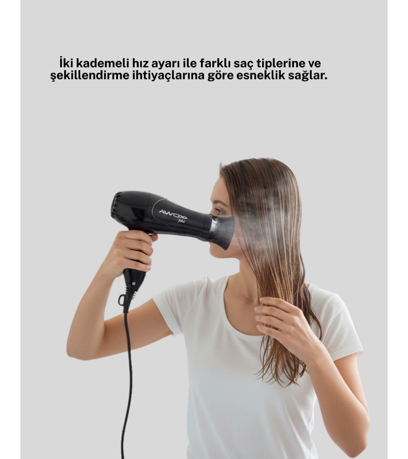 AWOX MİNİ FÖN SİYAH