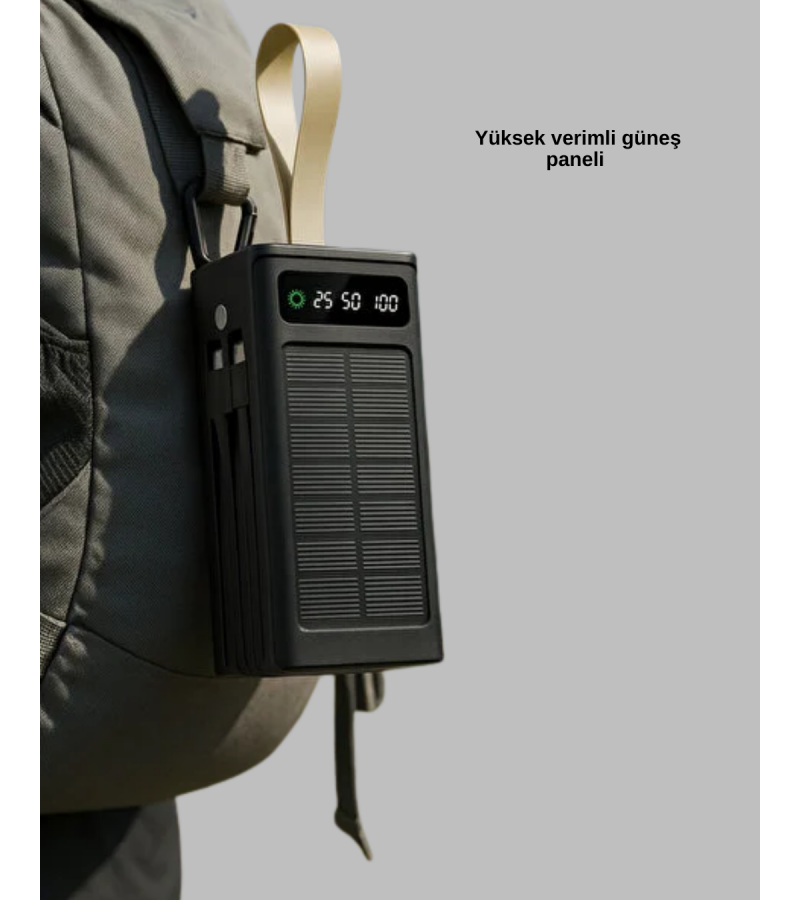 50.000 Powerbank güneş enerjili