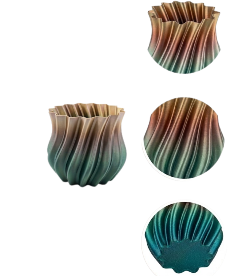 3D KIVRIMLI VAZO SİYAH 3D KIVRIMLI VAZO SİYAH